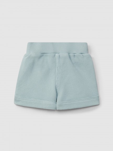 Waffle weave pull-up shorts Waffle weave pull-up shorts