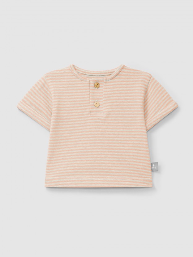 Cotton striped T-shirt Cotton striped T-shirt