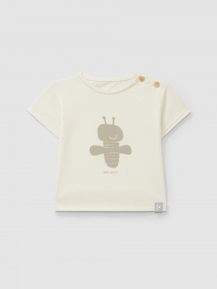 Printed cotton T-shirt