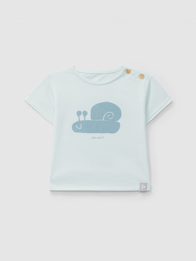 Printed cotton T-shirt Printed cotton T-shirt
