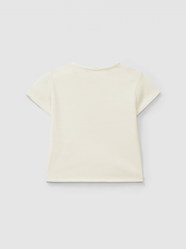 T-shirt en coton avec imprimé T-shirt en coton avec imprimé