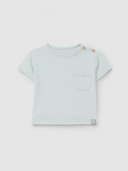Plain T-shirt with pocket Plain T-shirt with pocket