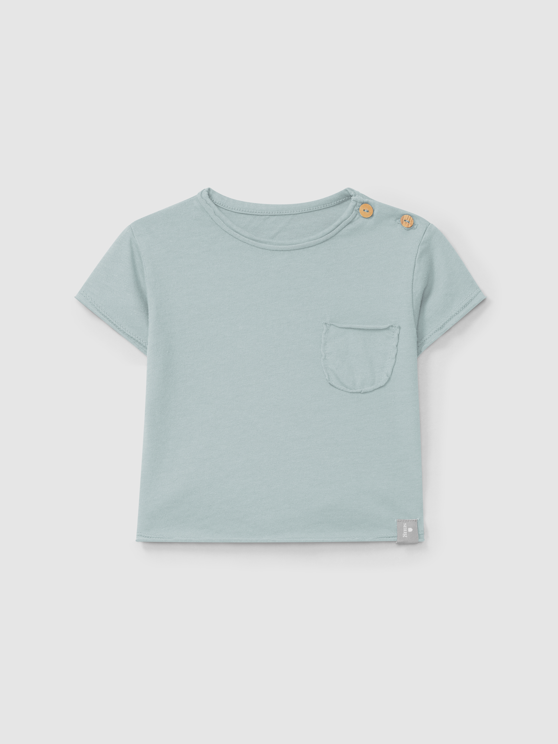T-shirt avec poche uni