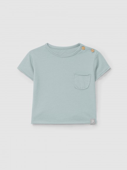 Plain T-shirt with pocket Plain T-shirt with pocket