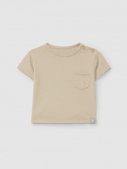 Plain T-shirt with pocket Plain T-shirt with pocket