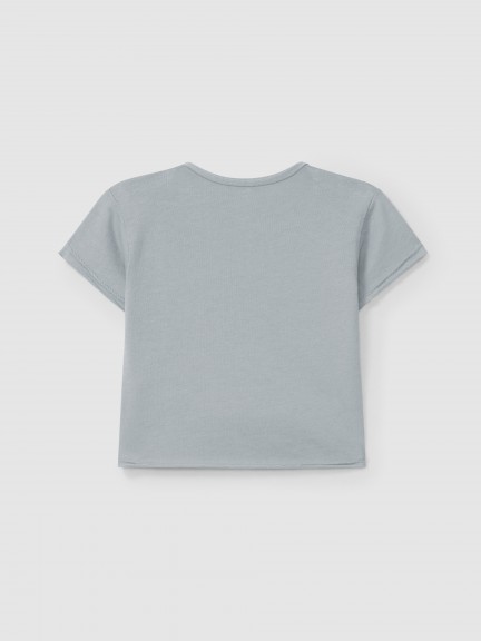 Camiseta lisa con bolsillo Camiseta lisa con bolsillo