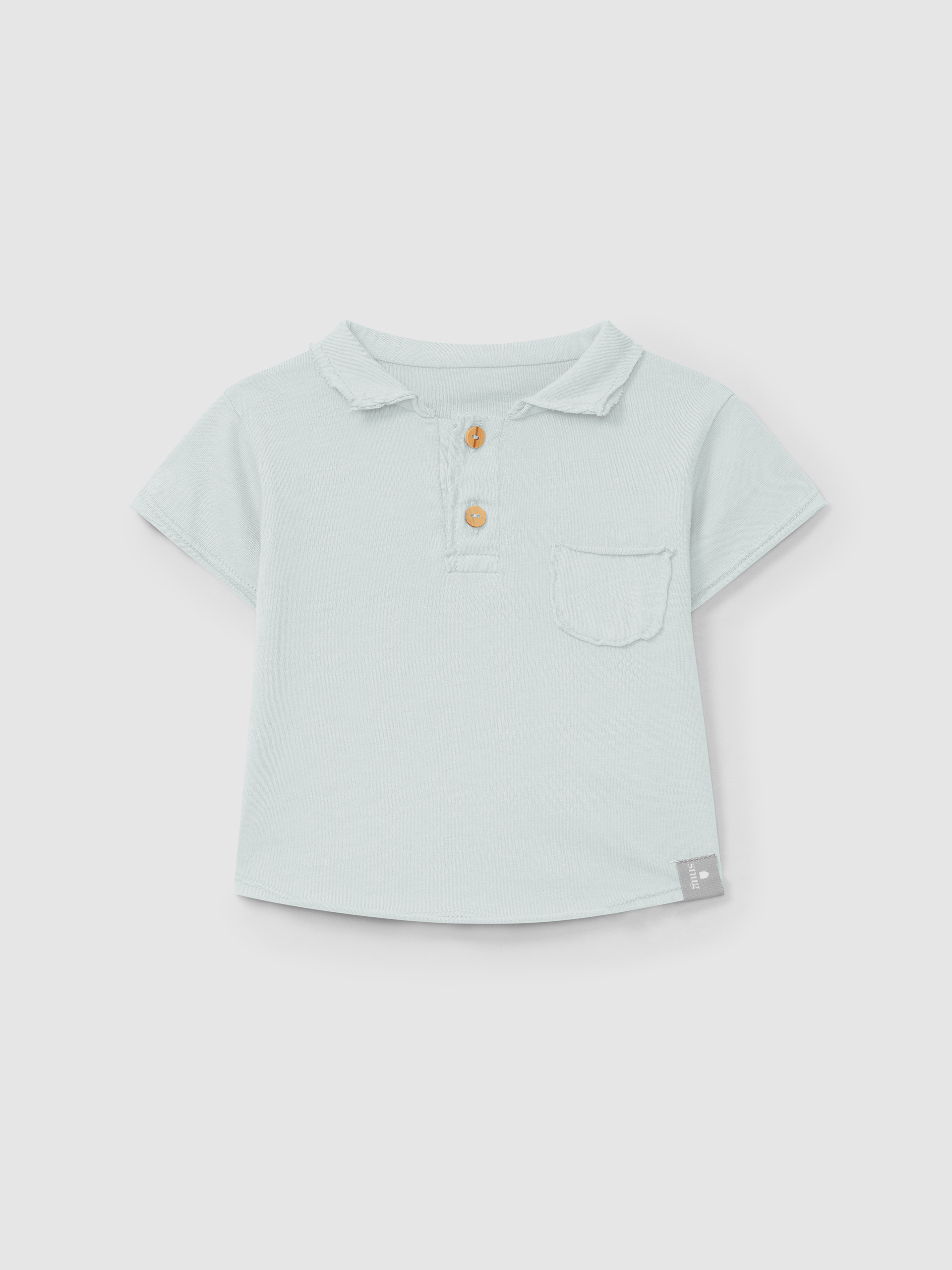 Polo avec poche uni