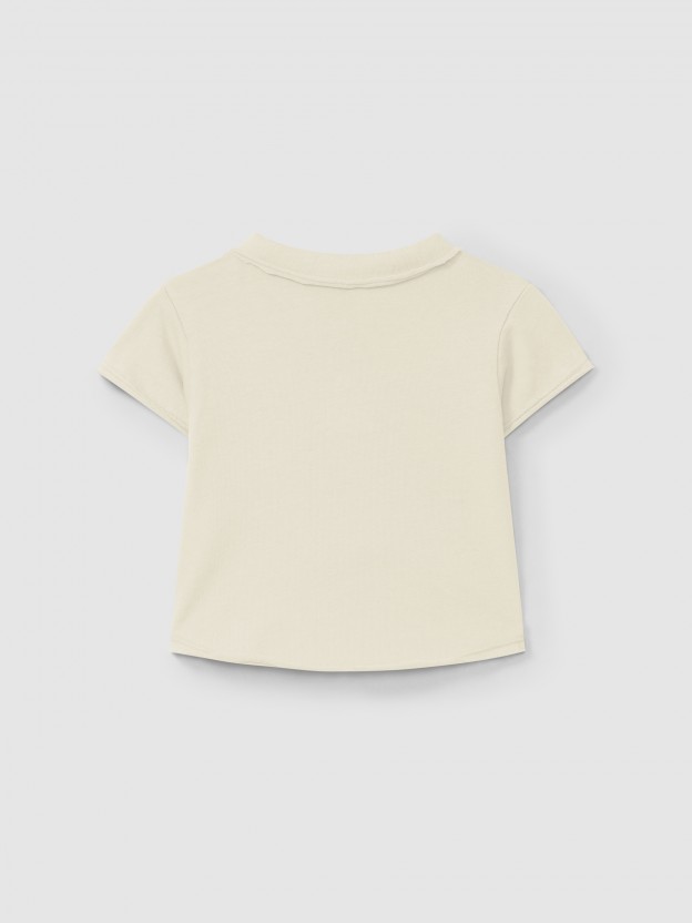 Plain polo shirt with pocket Plain polo shirt with pocket