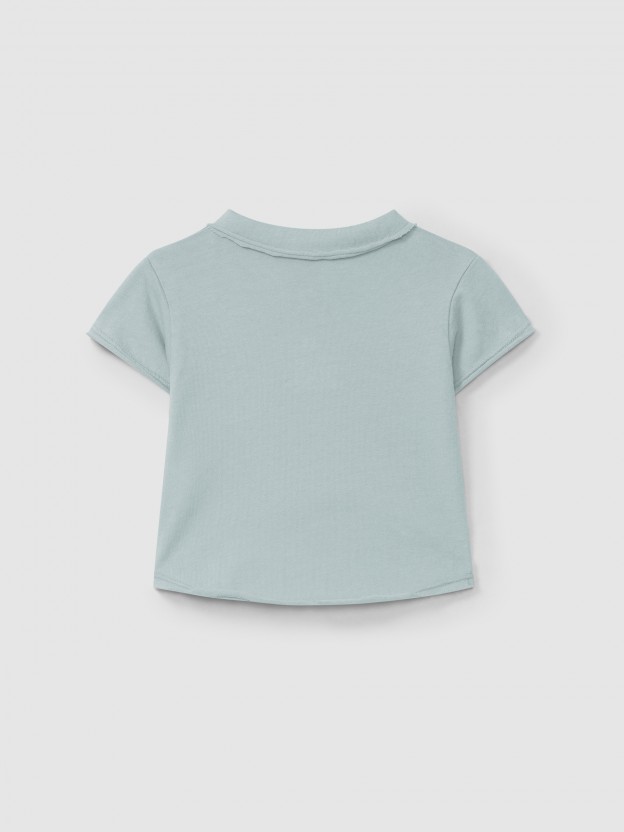 Plain polo shirt with pocket Plain polo shirt with pocket