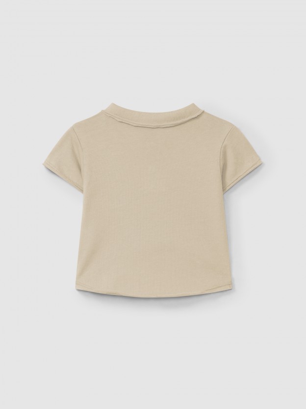 Plain polo shirt with pocket Plain polo shirt with pocket