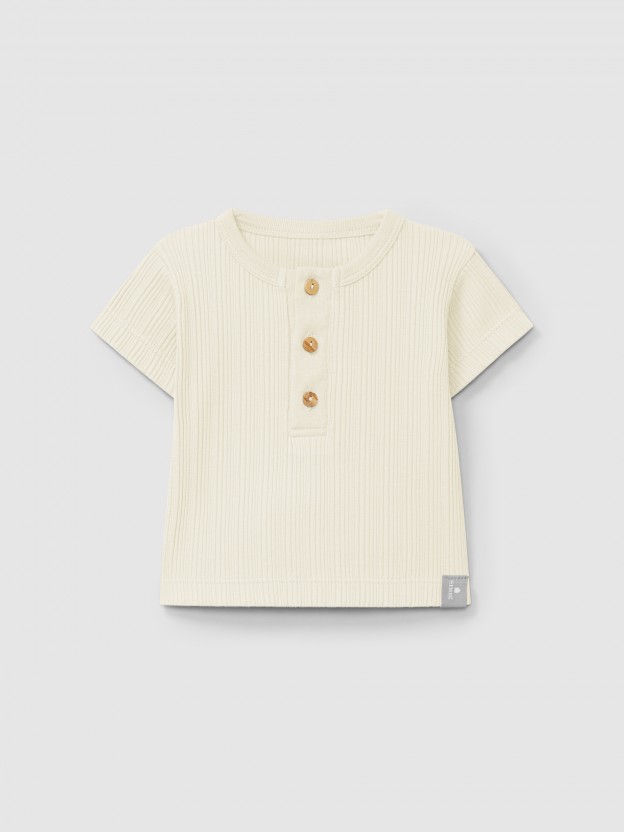 Ribbed jersey T-shirt Ribbed jersey T-shirt