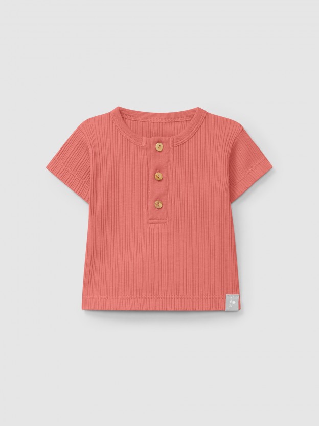 Ribbed jersey T-shirt Ribbed jersey T-shirt