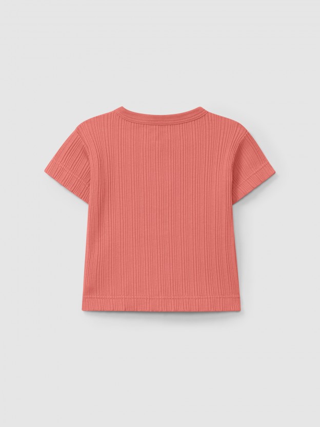 Ribbed jersey T-shirt Ribbed jersey T-shirt