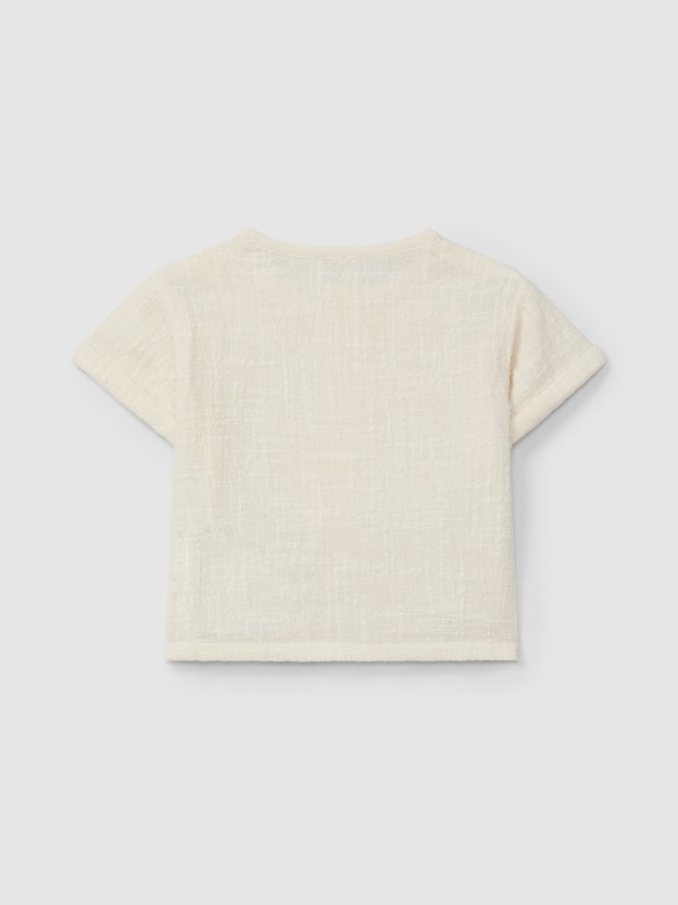 Natural-effect shirt