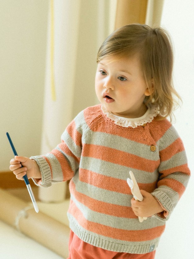 Striped knitted jumper Striped knitted jumper