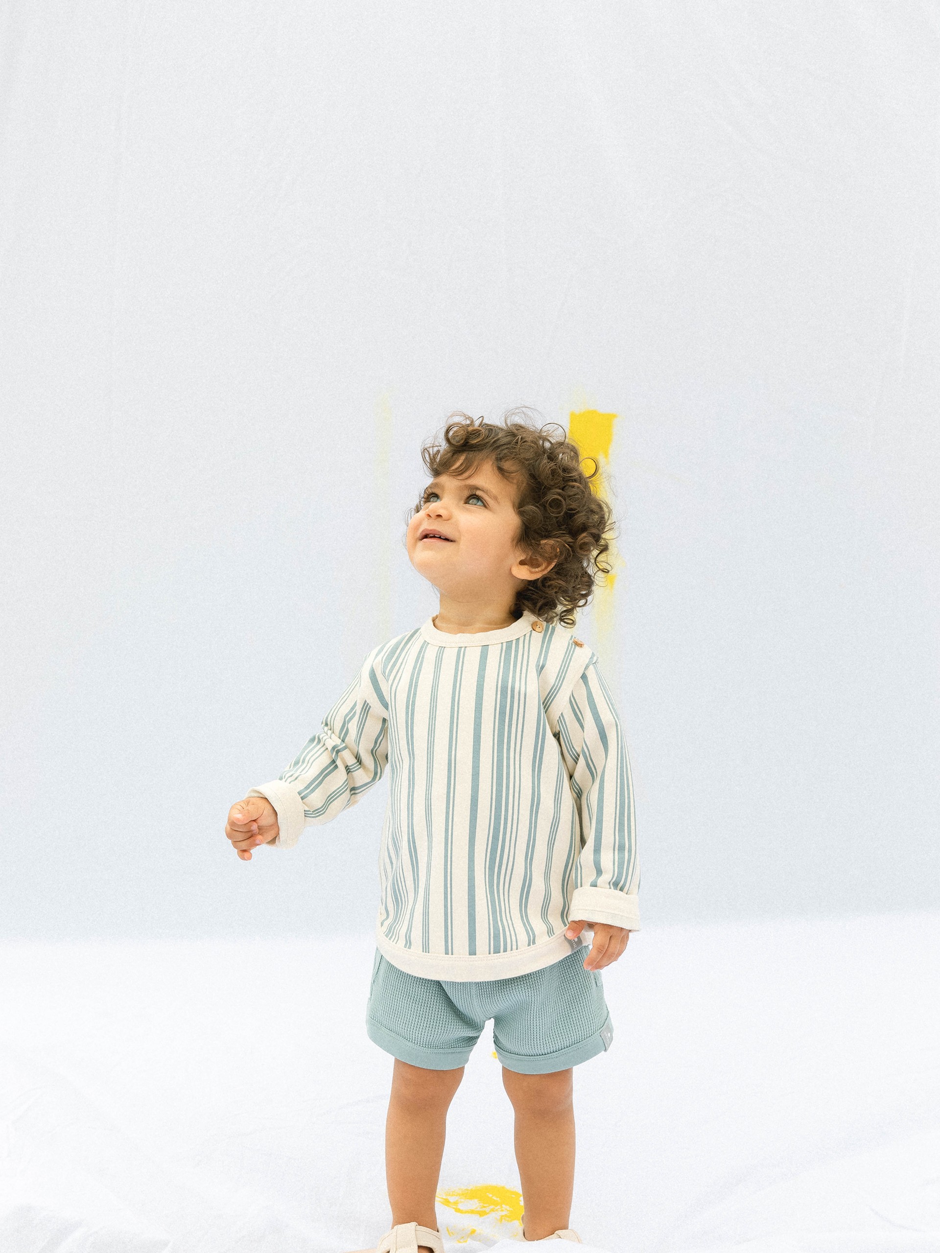 Pantalón Corto pull-up en punto gofre