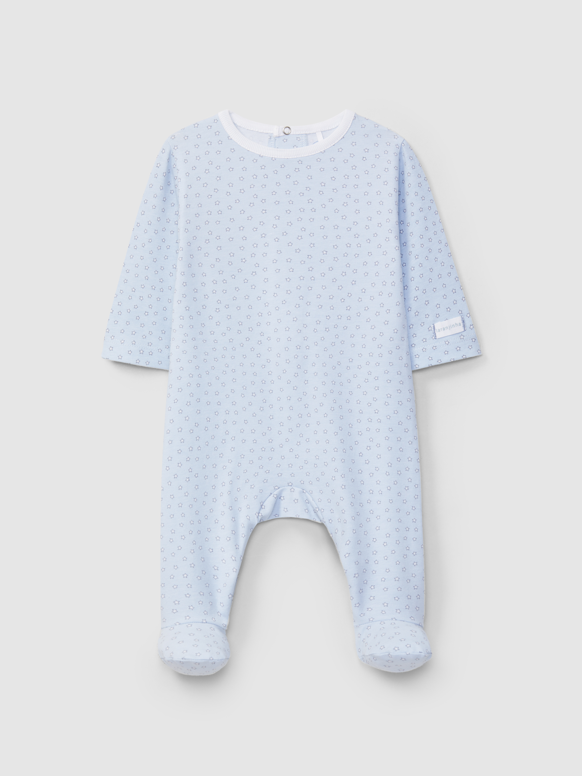 Babygrow à col rond imprimé à étoiles