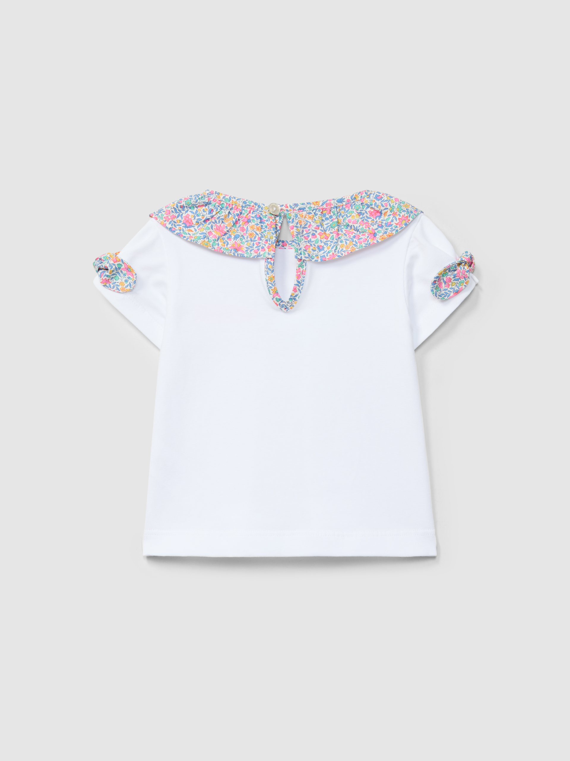 Camiseta cuello en tejido Liberty floral