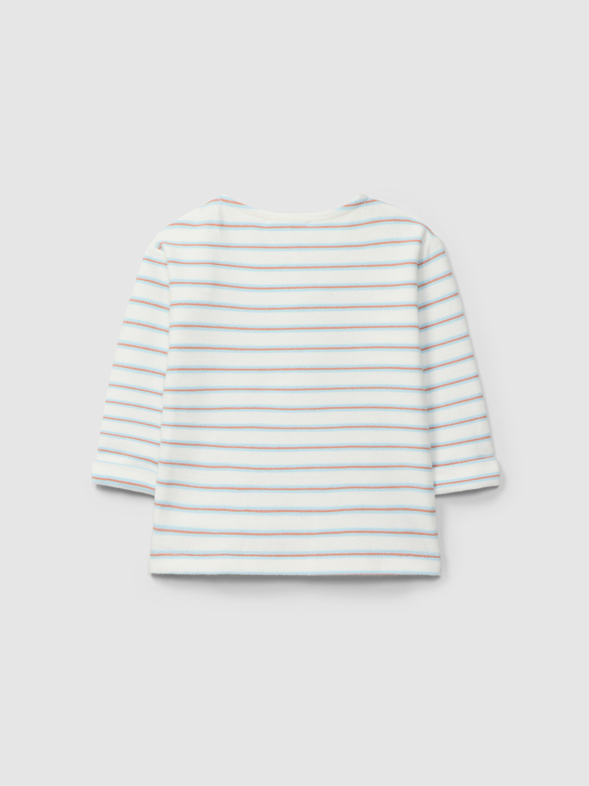 Longsleeve in multi-coloured striped plush
