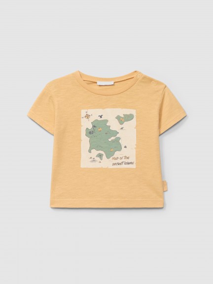 Camiseta "Map of the secret island" Camiseta "Map of the secret island"