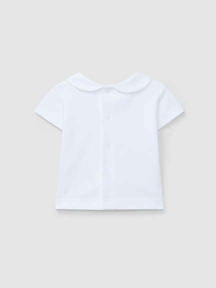 T-shirt short-sleeved Peter Pan collar T-shirt short-sleeved Peter Pan collar