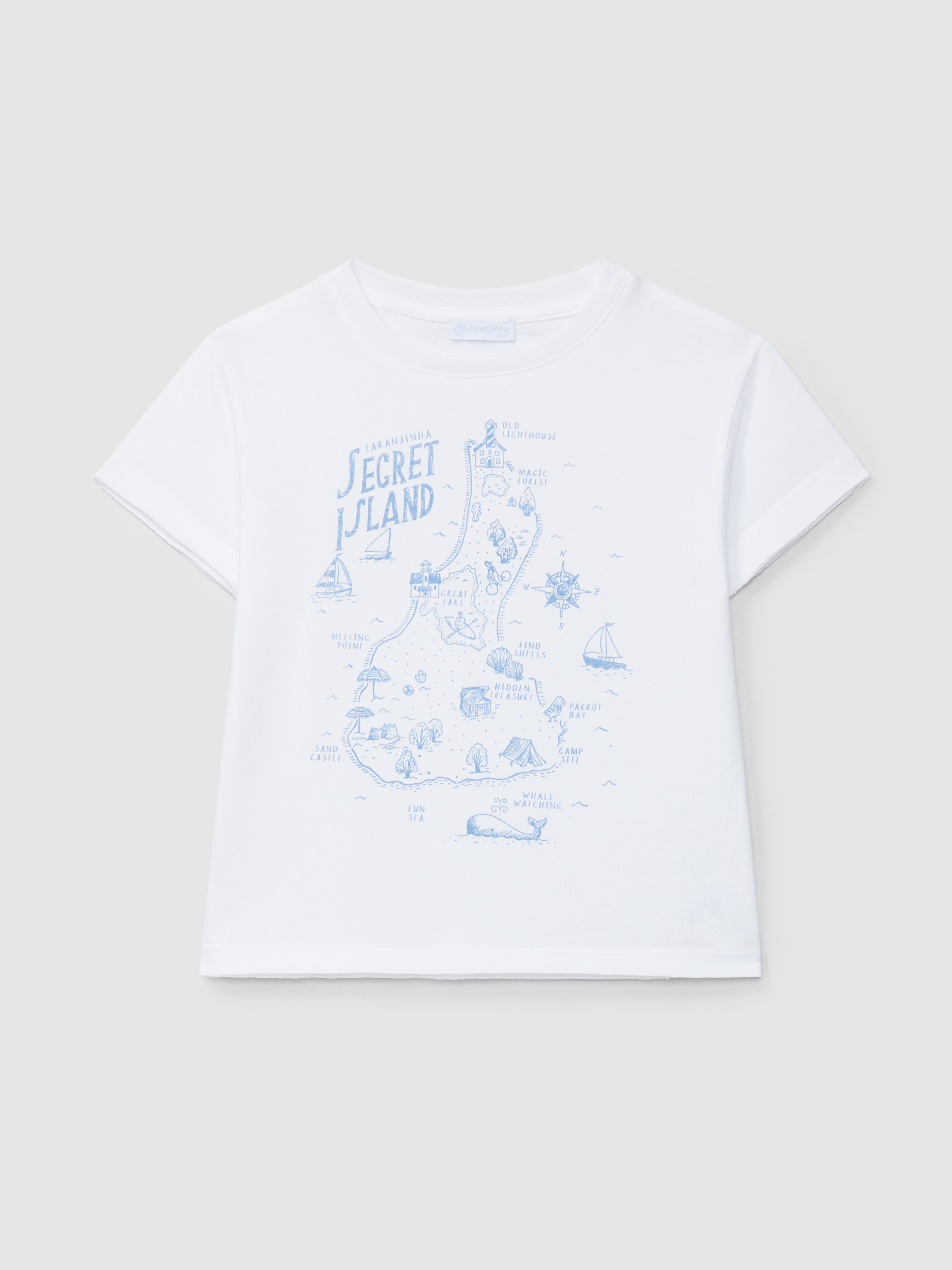 T-shirt carte « Secret island »