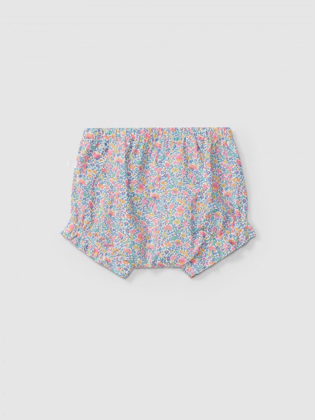 Tapa fraldas em tecido Liberty floral Tapa fraldas em tecido Liberty floral