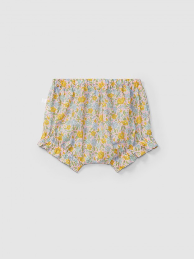 Tapa fraldas em tecido Liberty floral