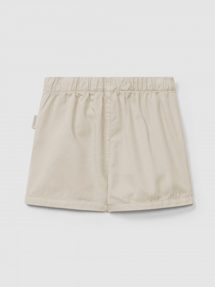 Plain twill pull-up shorts Plain twill pull-up shorts