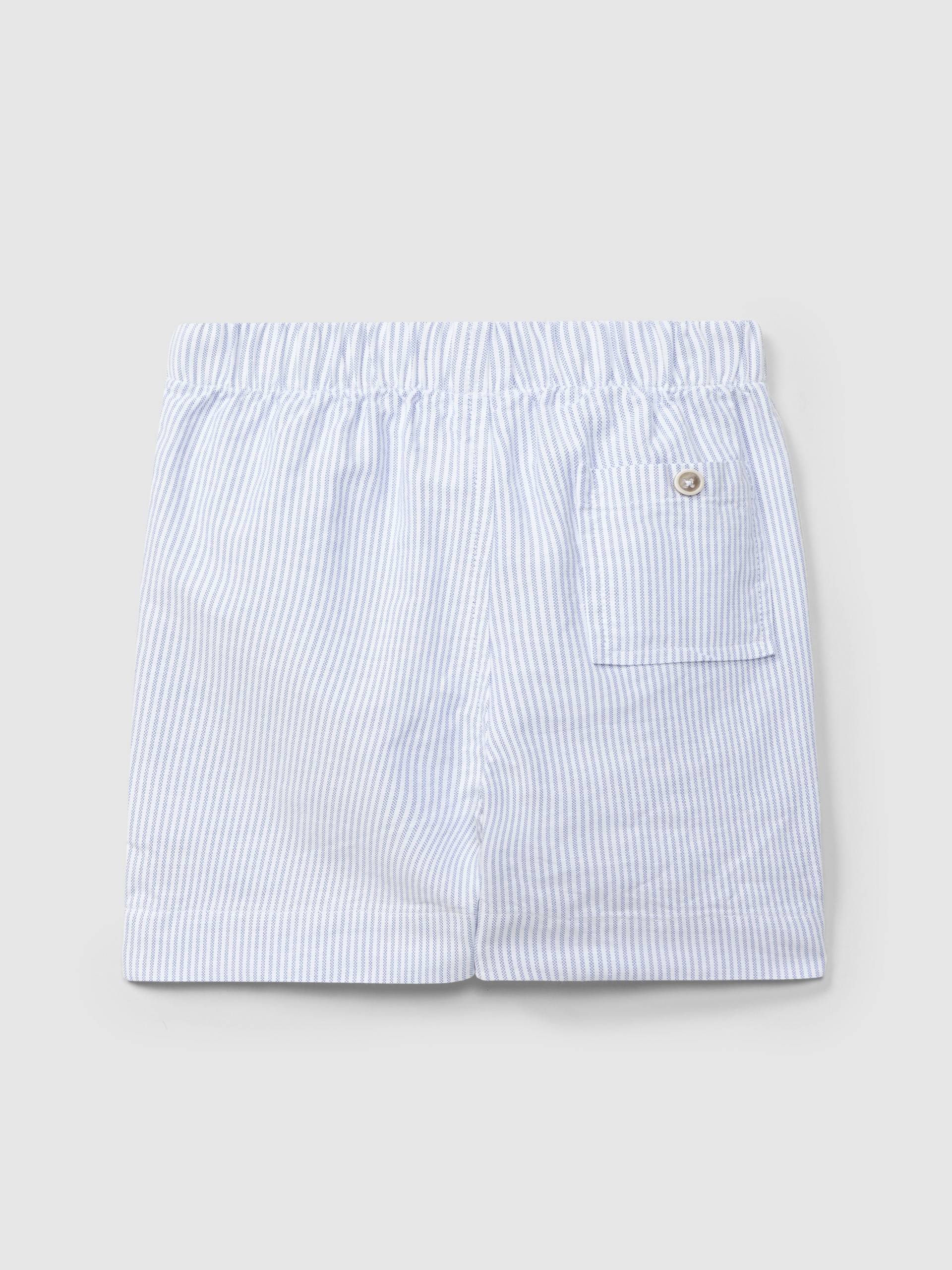 Short pull-up en tissu oxford à rayures