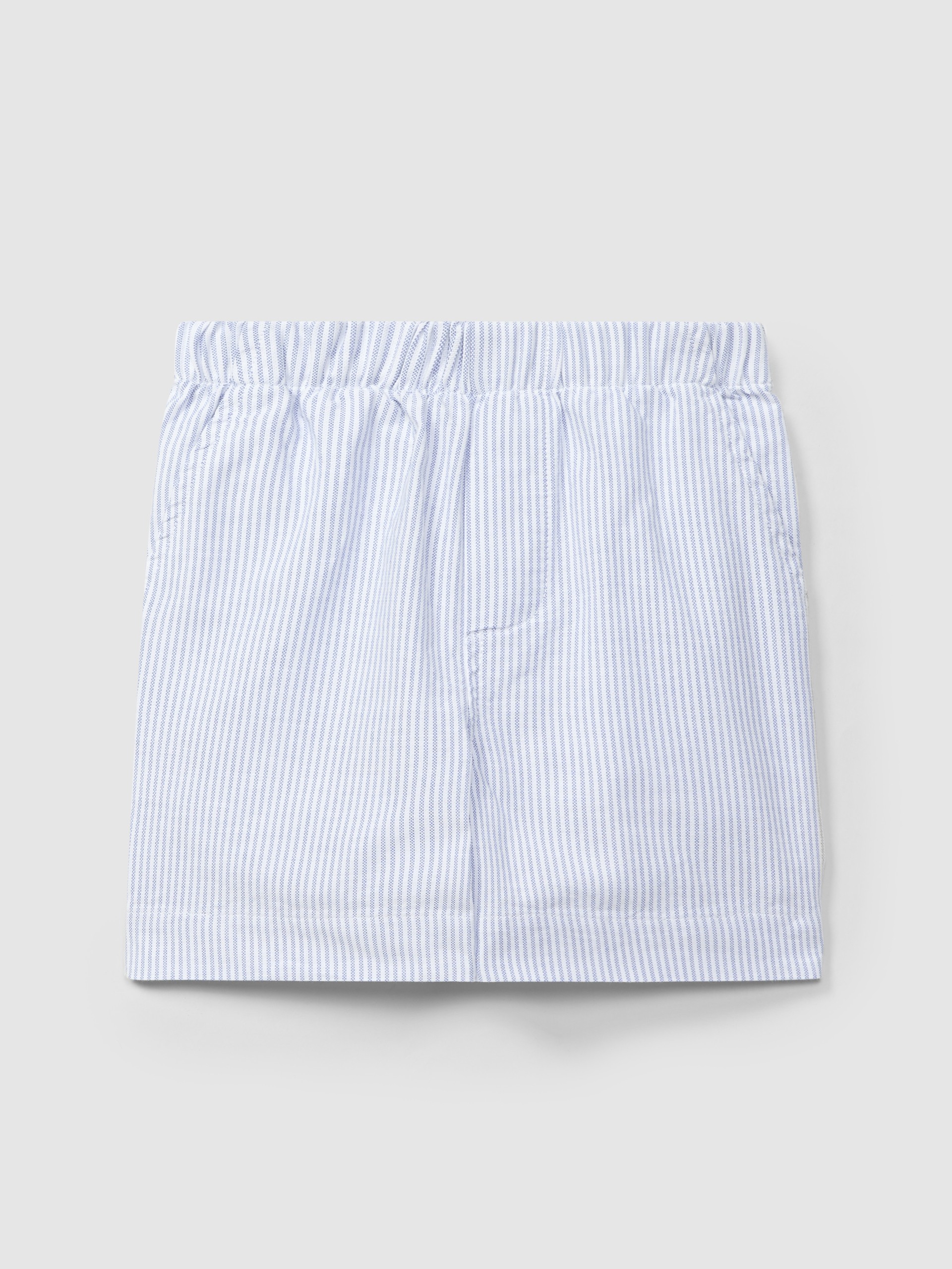 Short pull-up en tissu oxford à rayures