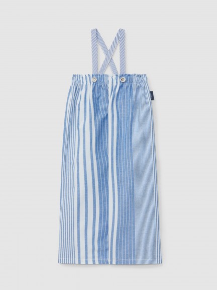 Dungarees with irregular stripes Dungarees with irregular stripes