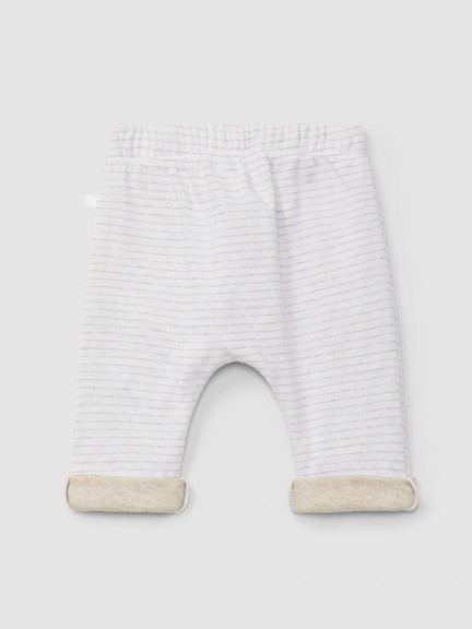 Pantalón punto doble a rayas Pantalón punto doble a rayas