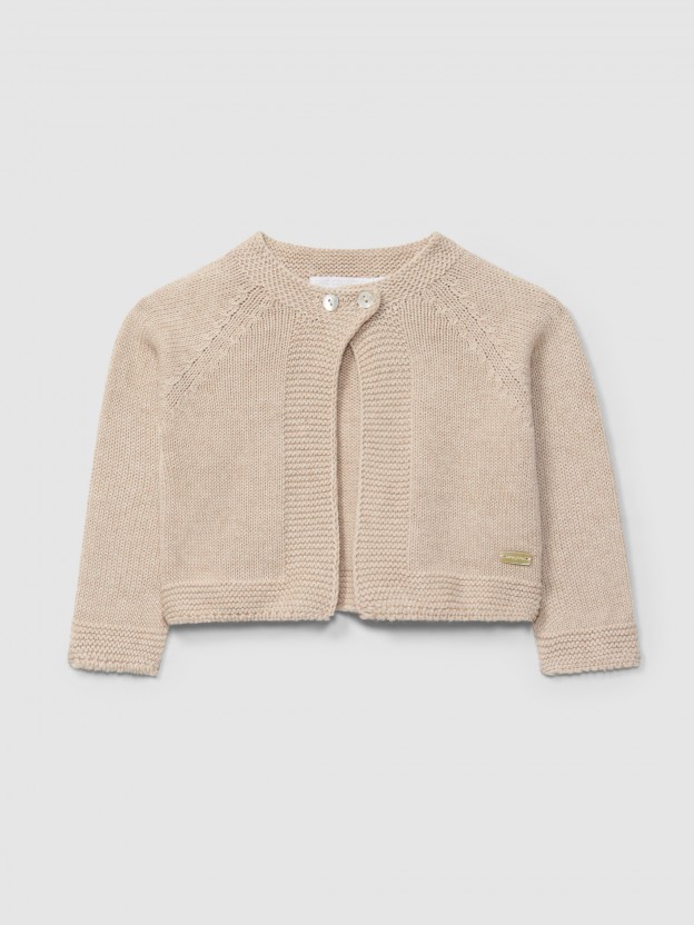 Gilet court tricot�