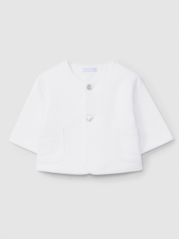 Plain jacket with pockets Plain jacket with pockets
