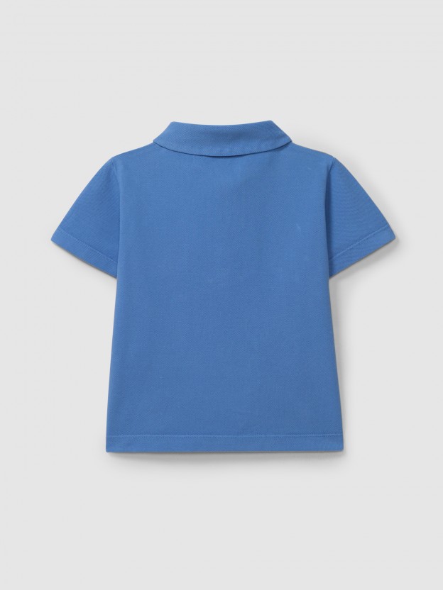 Polo shirt pique "Laranjinha adventure" Polo shirt pique "Laranjinha adventure"