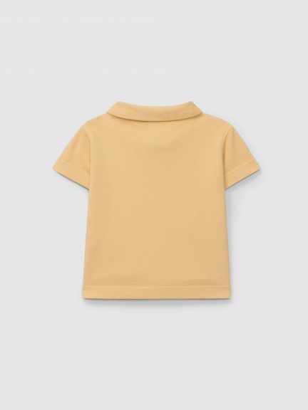 Polo shirt pique "Laranjinha adventure" Polo shirt pique "Laranjinha adventure"
