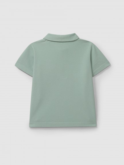 Polo shirt pique "Laranjinha adventure" Polo shirt pique "Laranjinha adventure"