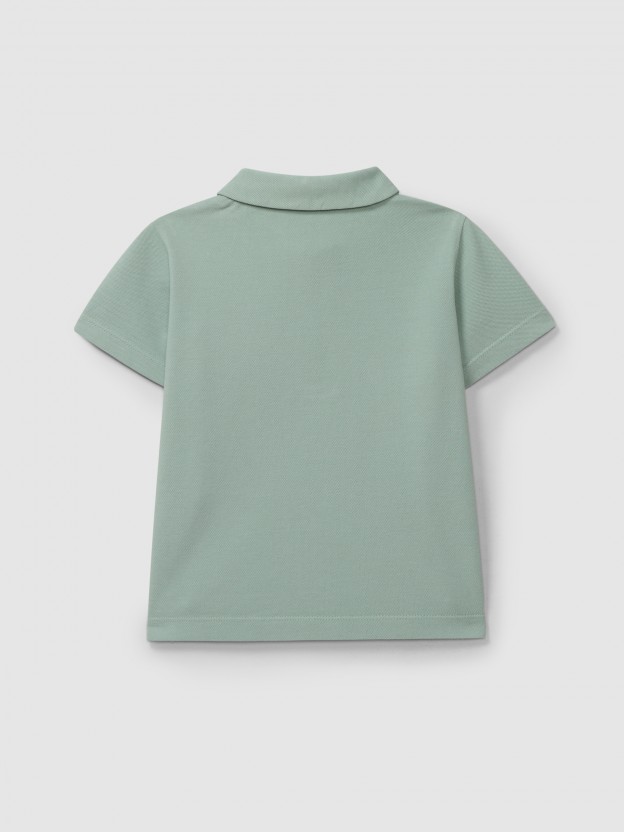 Polo shirt pique "Laranjinha adventure"