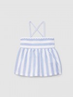 White/Medium Blue