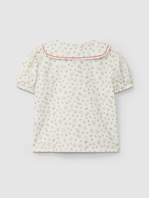 Blouse imprim� fleuri