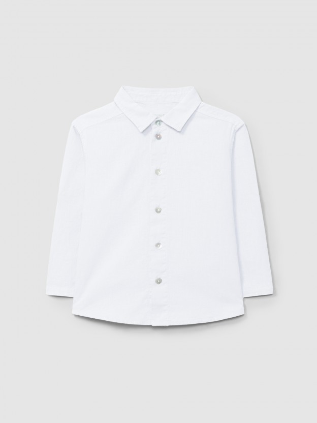 Chemise en lin unie Chemise en lin unie