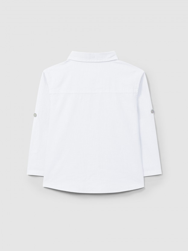 Chemise en lin unie Chemise en lin unie