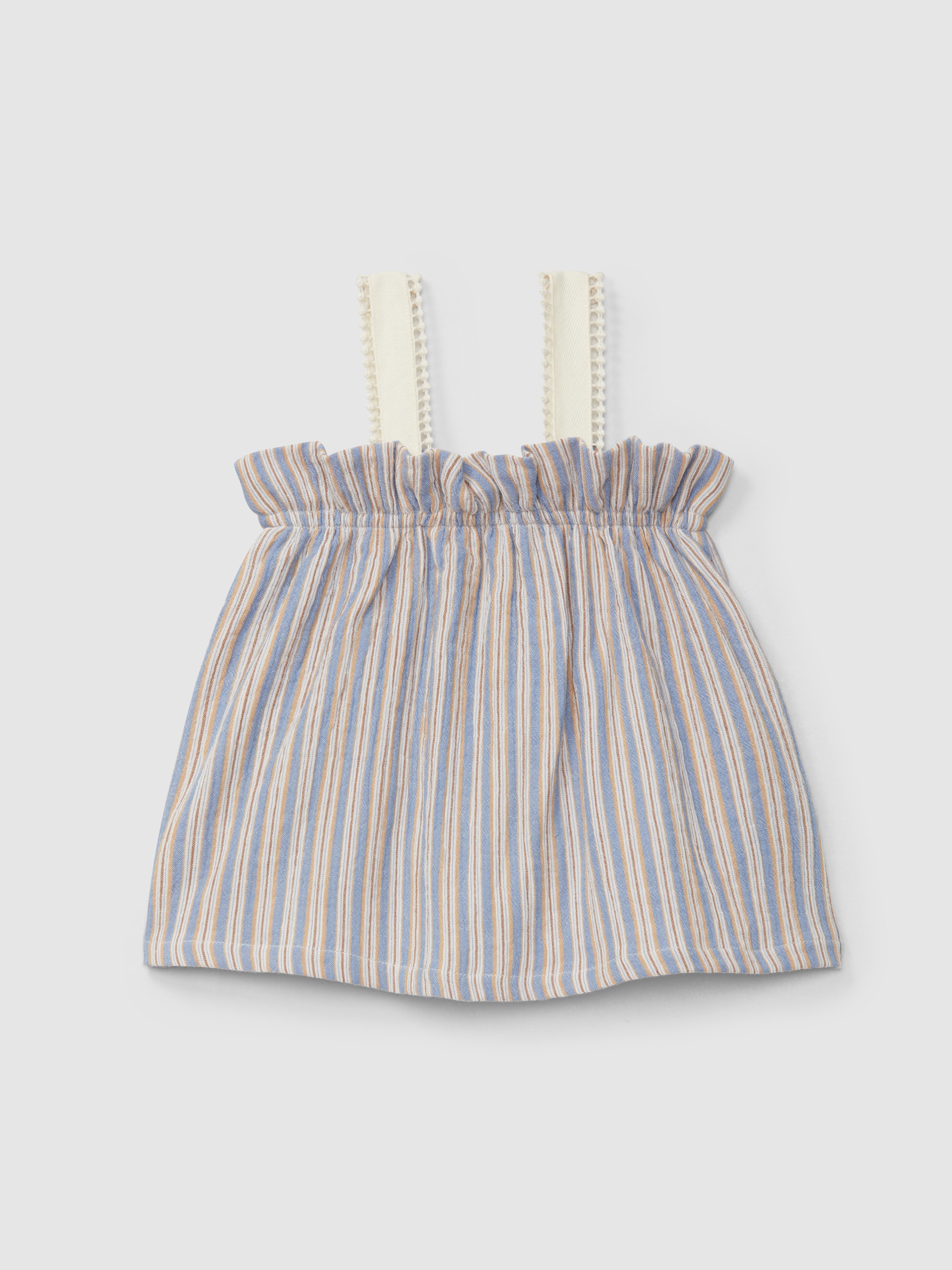 Multi-coloured striped top