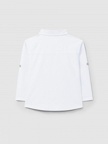 Camisa de linho lisa Camisa de linho lisa