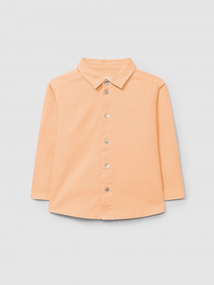 Chemise en lin unie