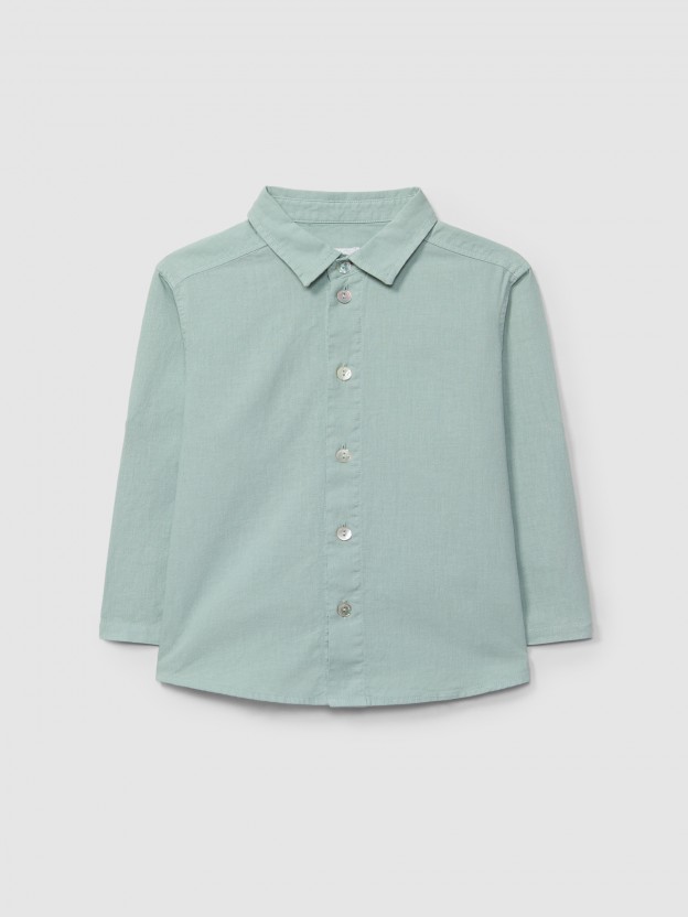 Chemise en lin unie