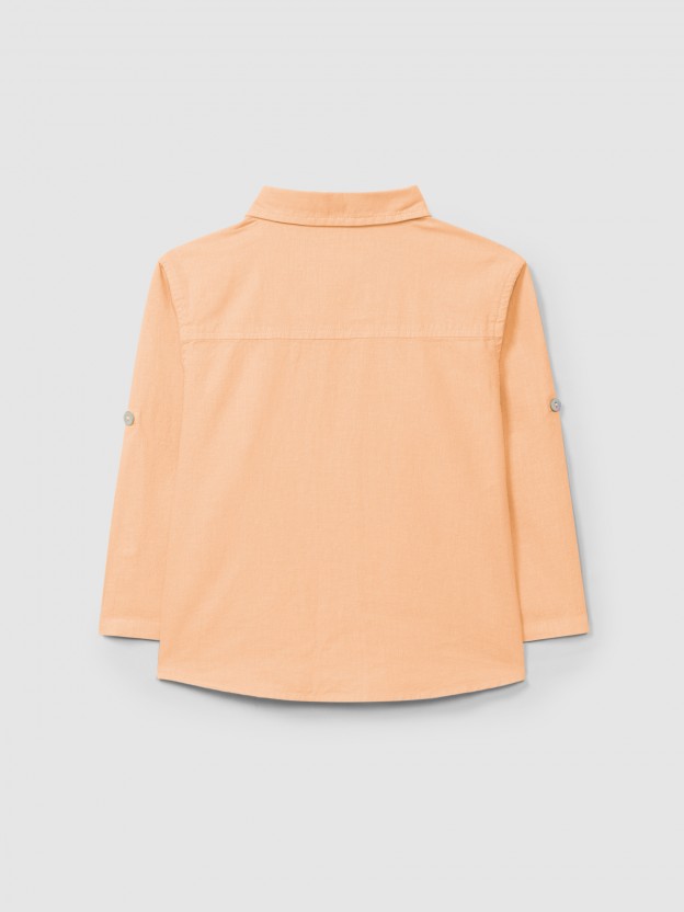 Chemise en lin unie