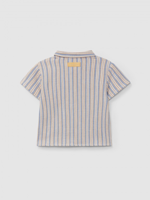 Multi-coloured striped shirt Multi-coloured striped shirt
