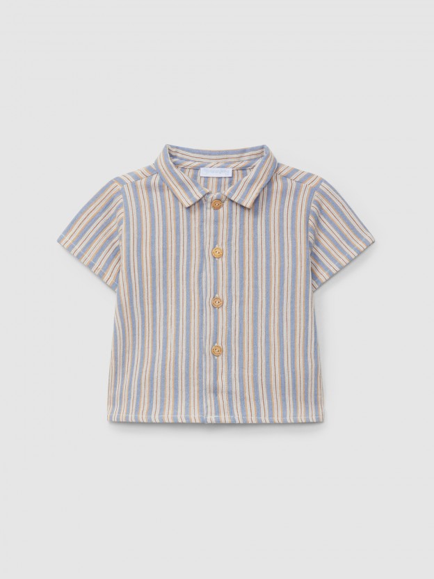 Multi-coloured striped shirt Multi-coloured striped shirt